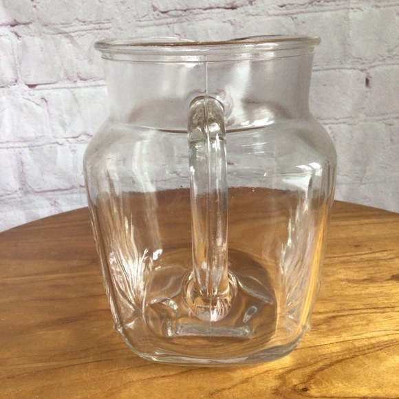 Vintage 1950’s Federal Glass Starburst Clear Glass Pitcher - Picture 4 of 6